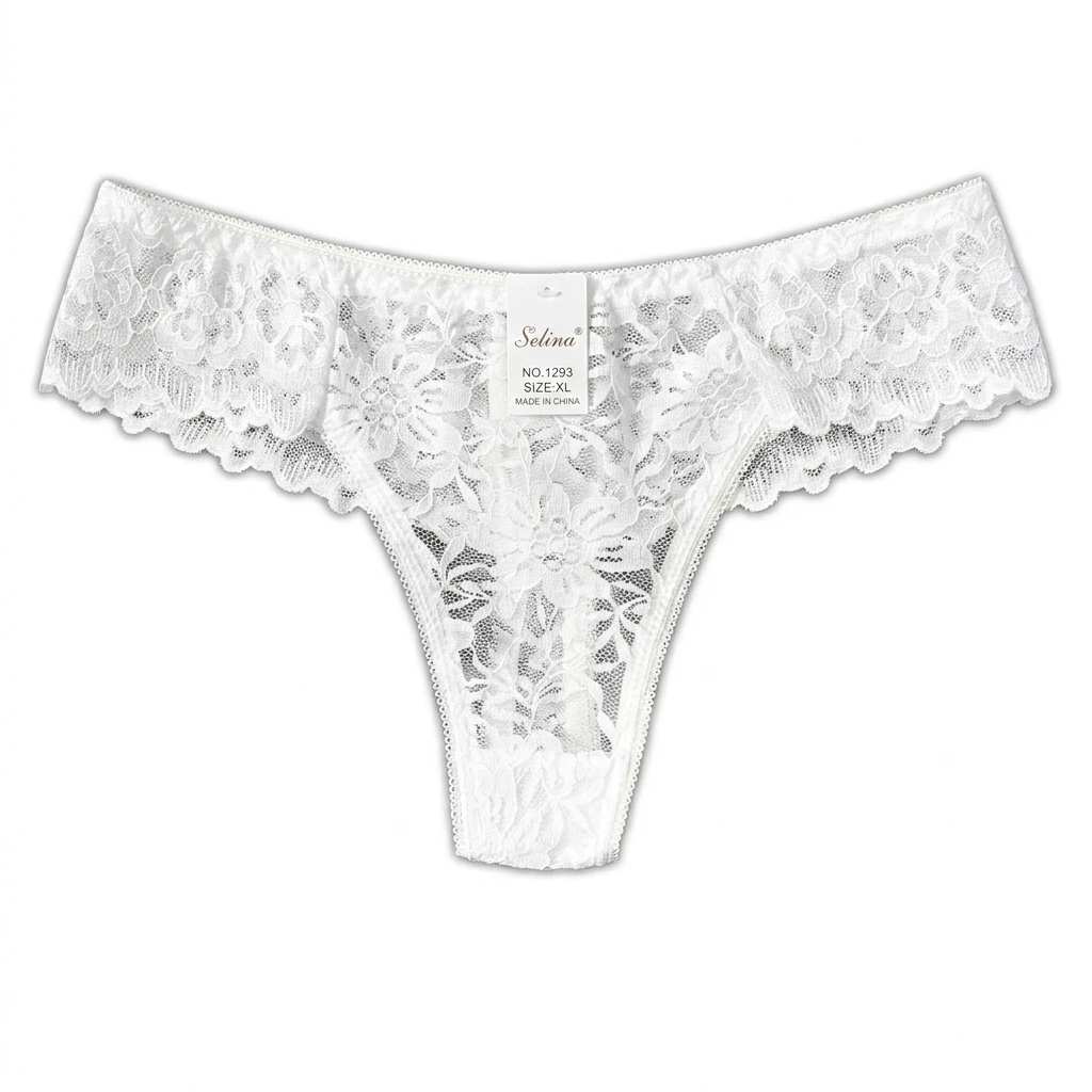 Blumer Hilo de Encaje Selina Blanco (Talla S, M y L)'s foto | 21 Boutique |  BizneCubano