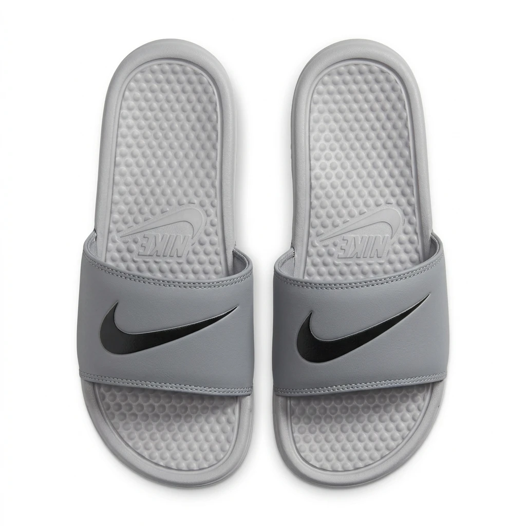 Chancletas Nike Grises con Bastón Negro # 40, 41, 45's foto | 21 Boutique |  BizneCubano