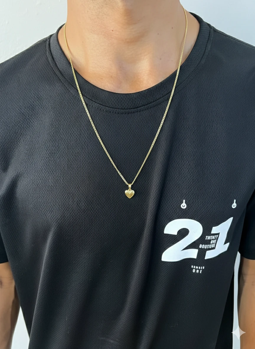 Cadera bañada en Oro con forma de corazón's foto | 21 Boutique |  BizneCubano