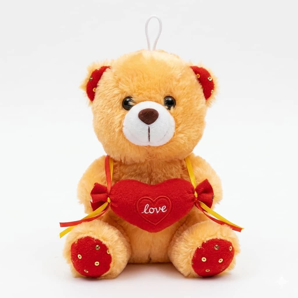 Peluche Osito Naranja con corazón Love Blanco's foto | 21 Boutique |  BizneCubano