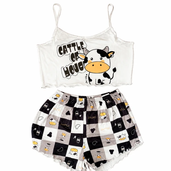 Pijama de mujer dos piezas Vaquita's foto | 21 Boutique |  BizneCubano