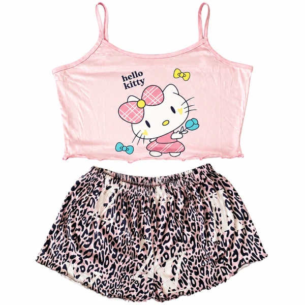 Pijama de dos piezas mujer Hello Kitty rosado's foto | 21 Boutique |  BizneCubano