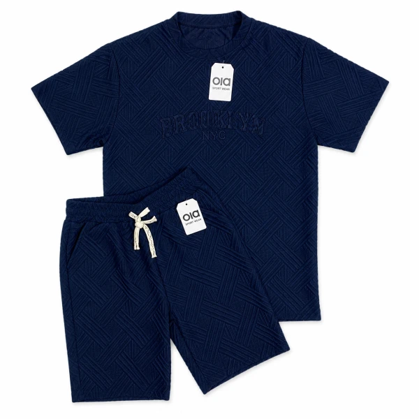 Conjunto de short y pullover hombre Brooklyn azul's foto | 21 Boutique |  BizneCubano