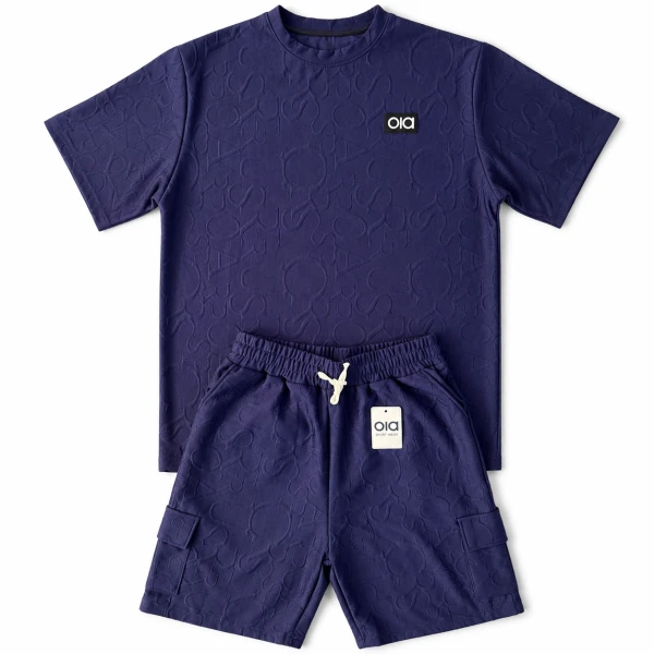 Conjunto de short y pullover hombre Alo azul's foto | 21 Boutique |  BizneCubano
