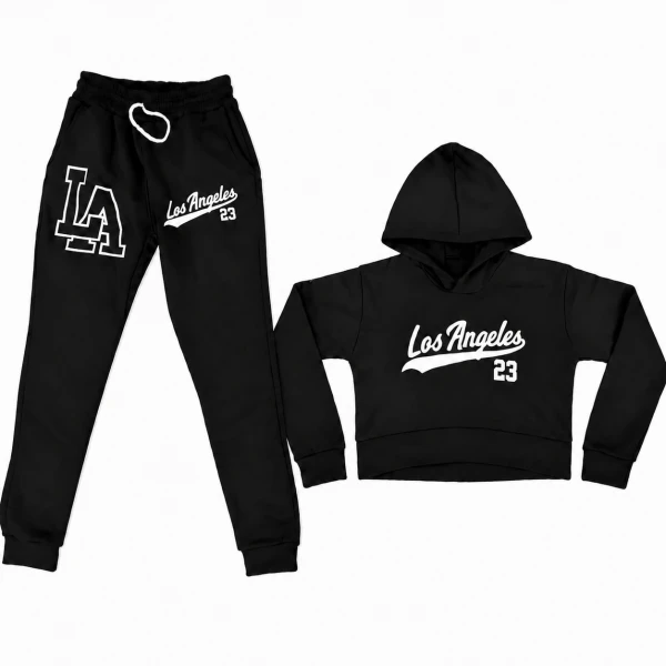Conjunto de pantalón y abrigo de mujer negro's foto | 21 Boutique |  BizneCubano