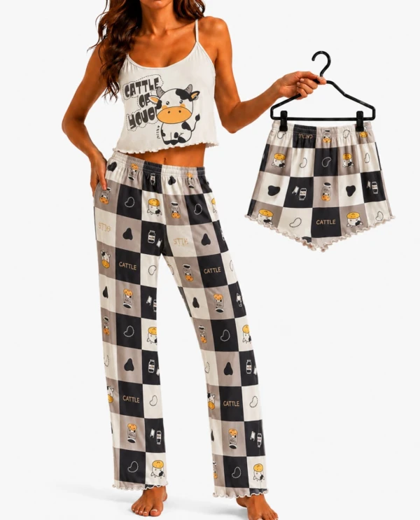 Pijamas de 3 piezas Vaquita/Tallas XL y XXL's foto | 21 Boutique |  BizneCubano
