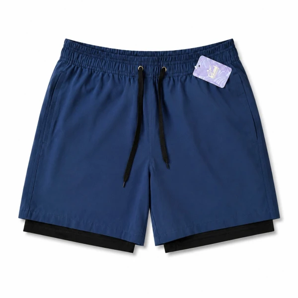 Short con Licra Azul Oscuro's foto | 21 Boutique |  BizneCubano