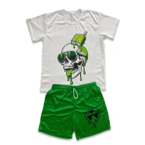 Conjunto de Short/Pullover Hombre Carabela Verde miniatura 1