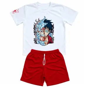 Conjunto de Short/Pullover Hombre Luffy miniatura 1