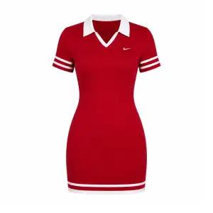 Vestido de mujer rojo Nike miniatura 1