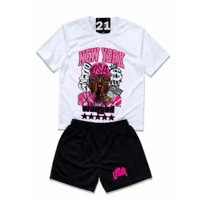 Conjunto de Short/Pullover Hombre New York miniatura 1